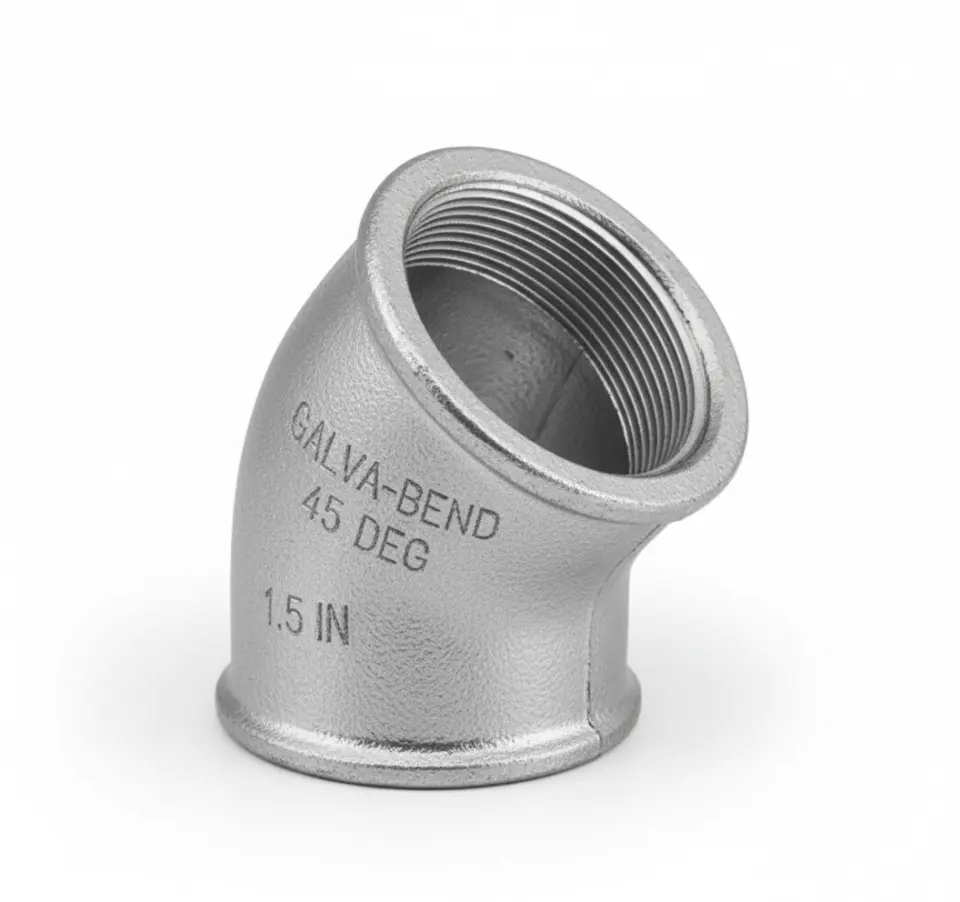 Cotovelo (Joelho) Galvanizado 45º