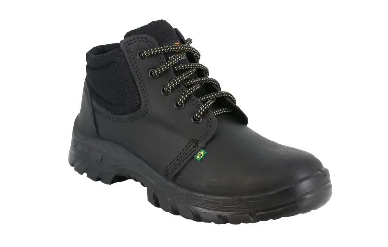 Bota Adventure de Segurança Ecosafety PS-139 em Couro – Unissex | Bico PVC | Solado PU Injetado