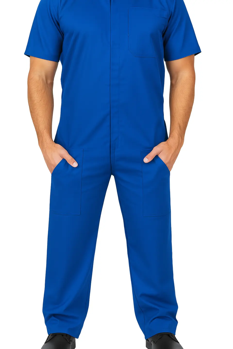 Uniforme Personalizado | Macacão Profissional em Brim Manga Curta