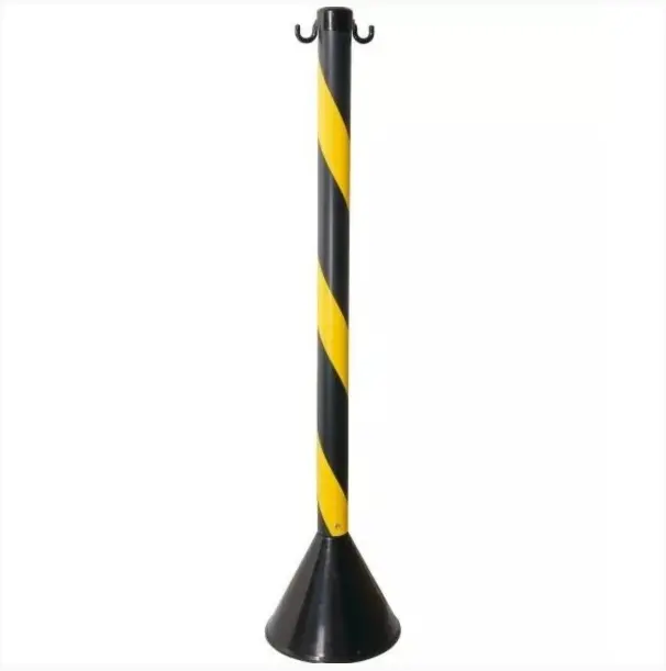 Pedestal em PVC Zebrado para Sinalização