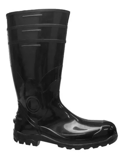 Bota Impermeável Borracha Cano Longo Preta Motoboy