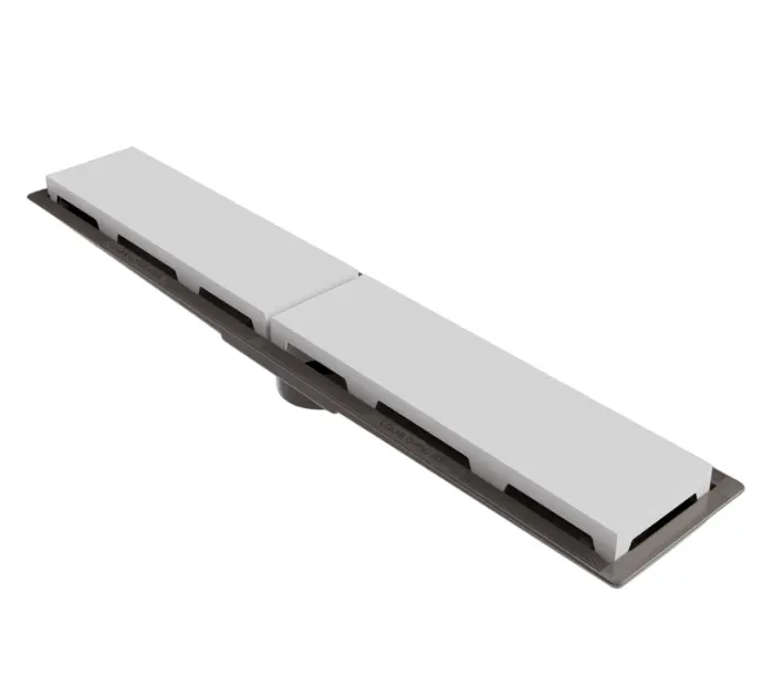 Ralo Linear PVC Seco 50 cm – Branco