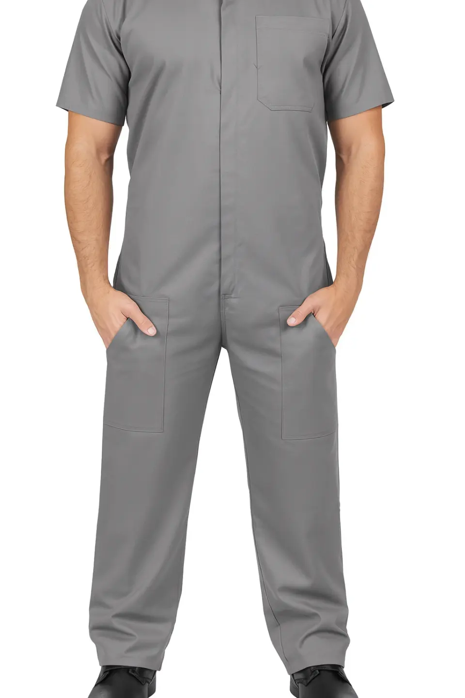 Uniforme Personalizado | Macacão Profissional em Brim Manga Curta