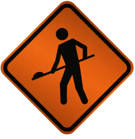 Placa de Sinalização A24 – Obras
