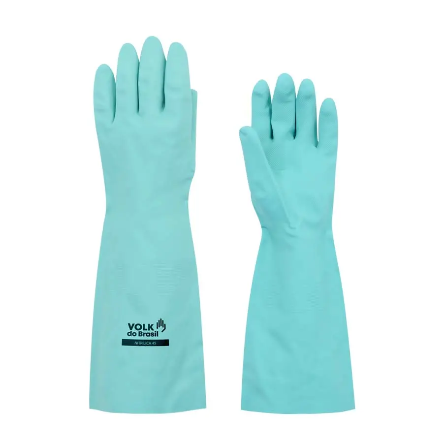 Luva Nitrílica 45cm – EN388 e EN374 