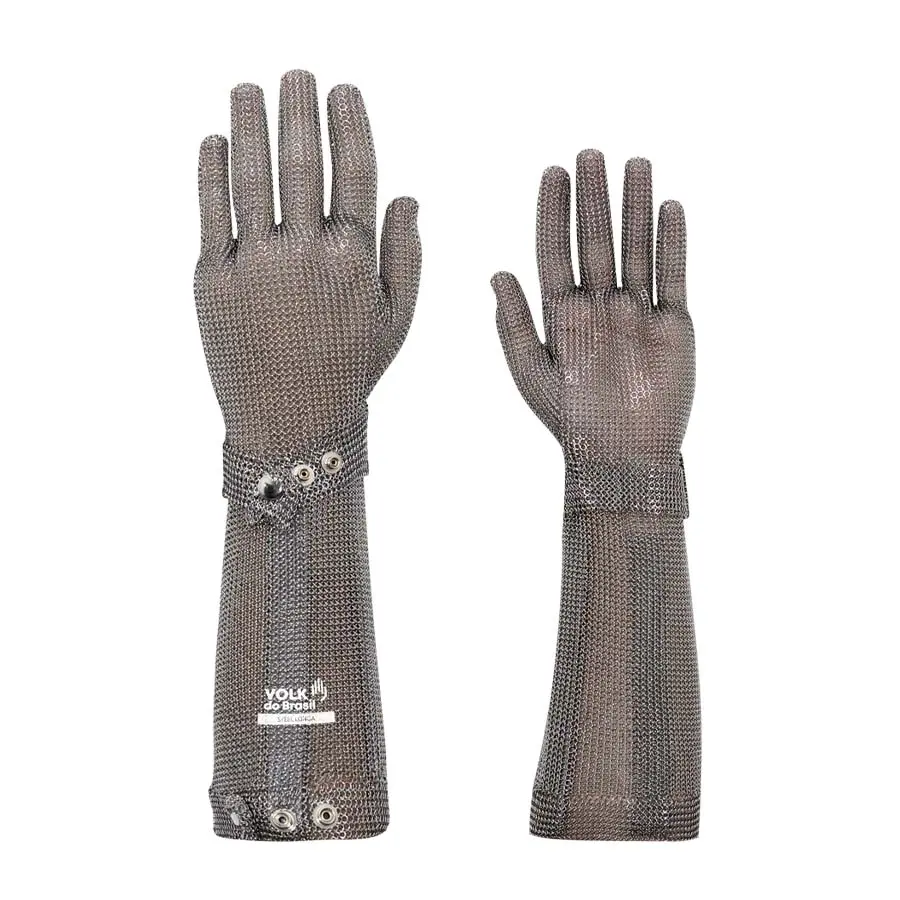 Luva de Malha de Aço Inox Steel Longa – 21cm
