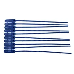 Lacre Malote 23cm Azul com 100 Peças