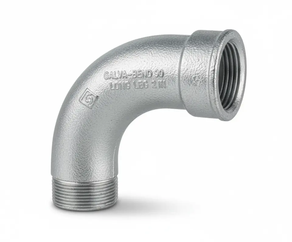 Curva Galvanizada Macho x Fêmea 90º